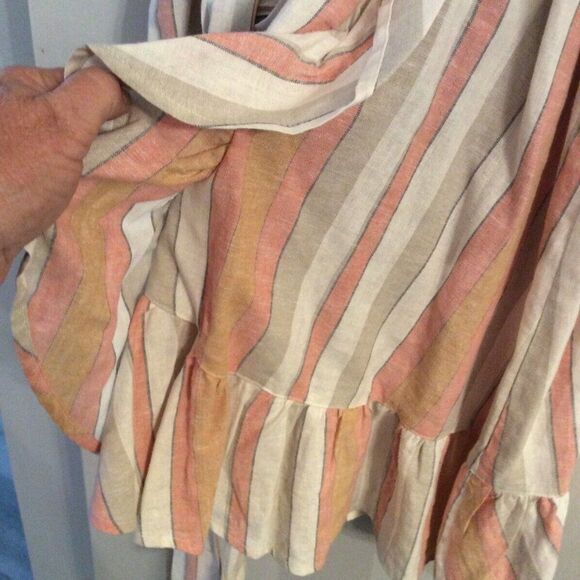 New with tags Lauren Conrad LC striped short sleeve dress size XXL plus striped - Picture 2 of 5